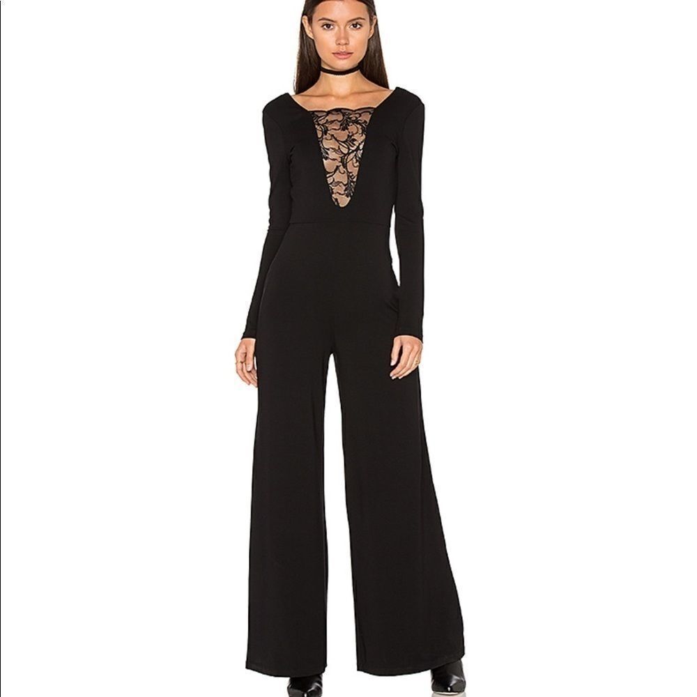 NEW Nightcap lace inset black jumper